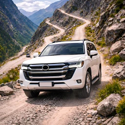 Offroad arazi kruvazör jip simgesi